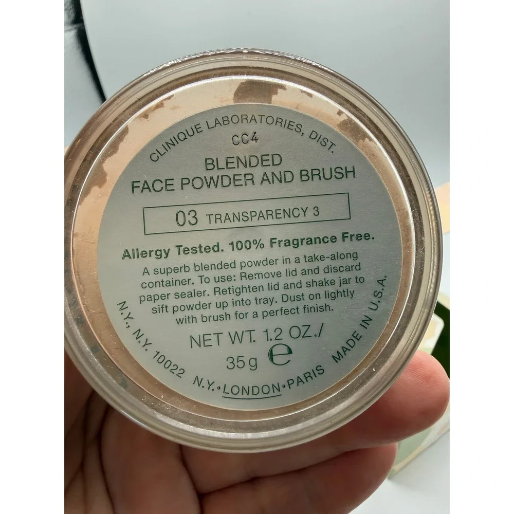 Clinique Blended Face Powder 03 Transparency 3 Loose Setting‎ Powder 1.2oz